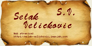 Selak Veličković vizit kartica
